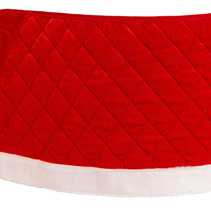Kurt S. Adler 28“ Quilted Red Velvet Tree Collar