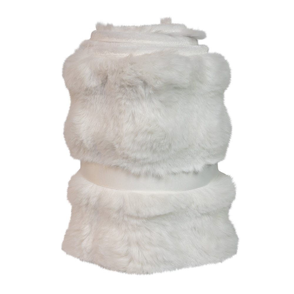 Kurt S. Adler 24“ White Fur Tree Collar