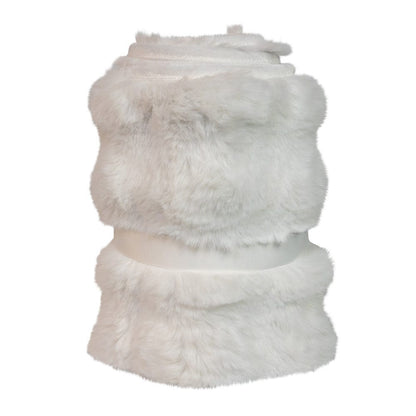 Kurt S. Adler 24“ White Fur Tree Collar