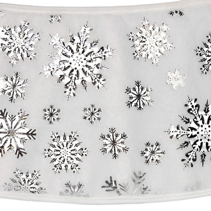 Kurt S. Adler 24“ White Snowflake Tree Collar