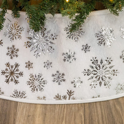 Kurt S. Adler 24“ White Snowflake Tree Collar