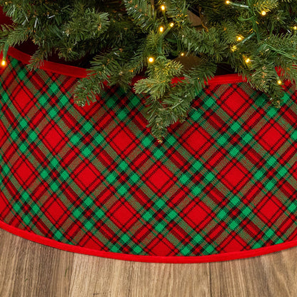 Kurt S. Adler 24“ Plaid Tree Collar