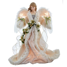 Kurt S. Adler 16“ UL 10-Light Ivory and Grey Angel Treetop