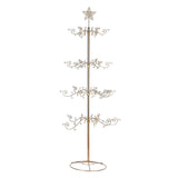 Kurt S. Adler 7' Un-Lit Gold Metal Christmas Tree