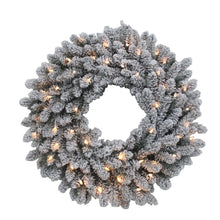 Kurt S. Adler 24“ Pre-Lit Battery Operated Warm White LED Vail Pine Wreath