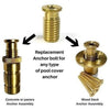 Poolzilla Threaded Brass Screw for Anchor