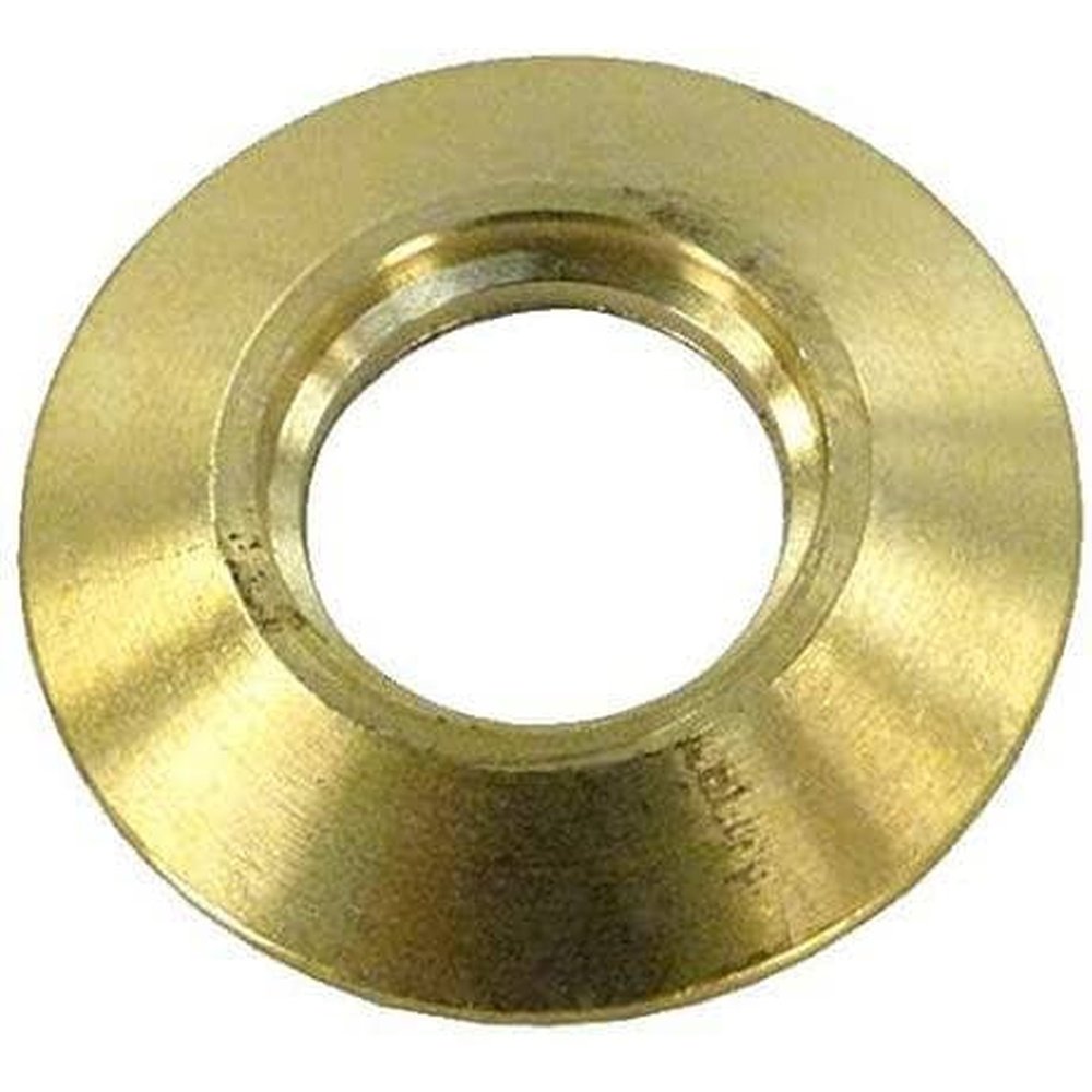 Poolzila Brass Flange Collar for Safety Cover Anchors, 9/16" Diameter