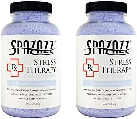 Spazazz Aromatherapy Spa and Bath Crystals -Therapy (2 Pack) (Stress Therapy -2 Pack)