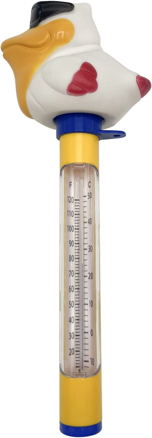 Poolzilla Floating Animal Thermometer for Pools, Spas, Hot tubs, & Aquariums (Pelican)