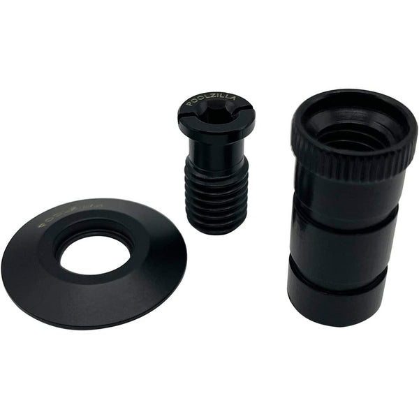 Poolzilla Matte Black Pool Cover Anchor with Collar for Concrete and Pavers