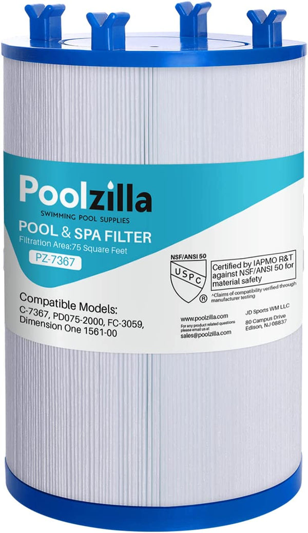 Spa Filter Replacement Filter for C-7367 for PD075-2000, Dimension One 1561-00, Filbur FC-3059, Excel Filters XLS-7005, Aladdin 17541
