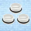 Poolzilla Threaded Plastic Cap for Swimming Pool Closing and Winterization - 3 Pack