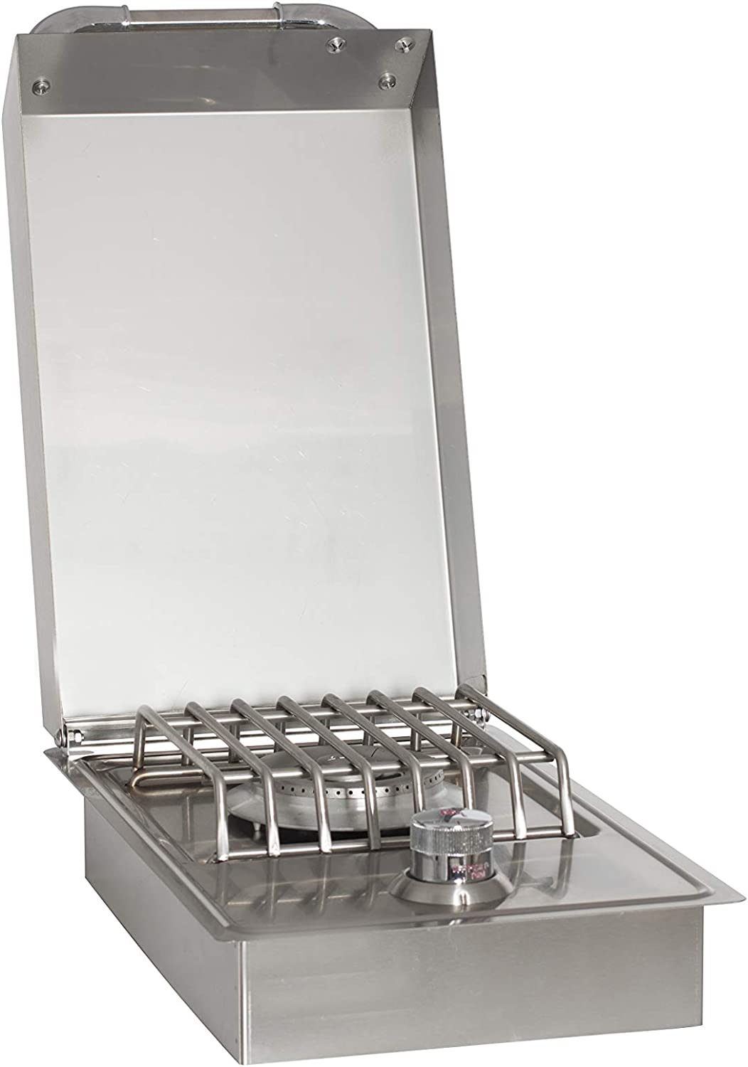 Bull Outdoor Products 60008 Stainless Steel Single Side Burner, Liquid Propane , Gray