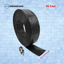 Load image into Gallery viewer, Heavy Duty Swimming Pool Backwash Hose, Black, Various Sizes