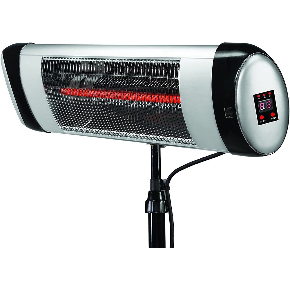 GreenTech Environmental Pureheat Aluminum Outdoor 3-in-1 Space Heater and Air Purifier with Digital Display and Remote Control