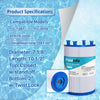 Spa Filter Replacement Filter for C-7367 for PD075-2000, Dimension One 1561-00, Filbur FC-3059, Excel Filters XLS-7005, Aladdin 17541