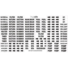 Poolzilla Premium Waterproof Sticker Labels For Pools