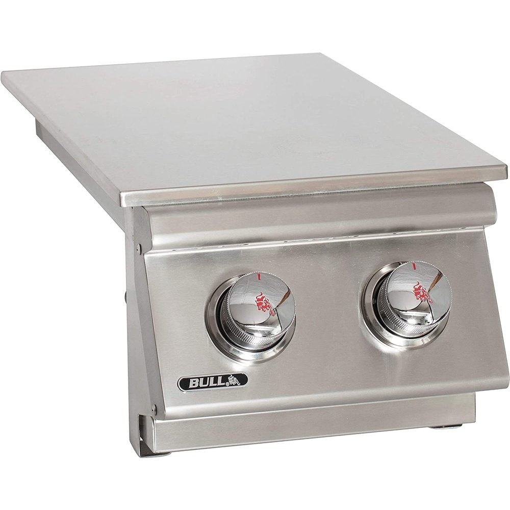 Bull Outdoor Products 30008 Liquid Propane Slid-In Double Side Burner, Front and Back Design