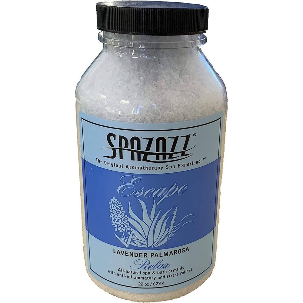 Spazazz Happy Hot Tubs 22oz Lavender Palmarosa Crystals Hot Tub Fragrance Spa Crystal